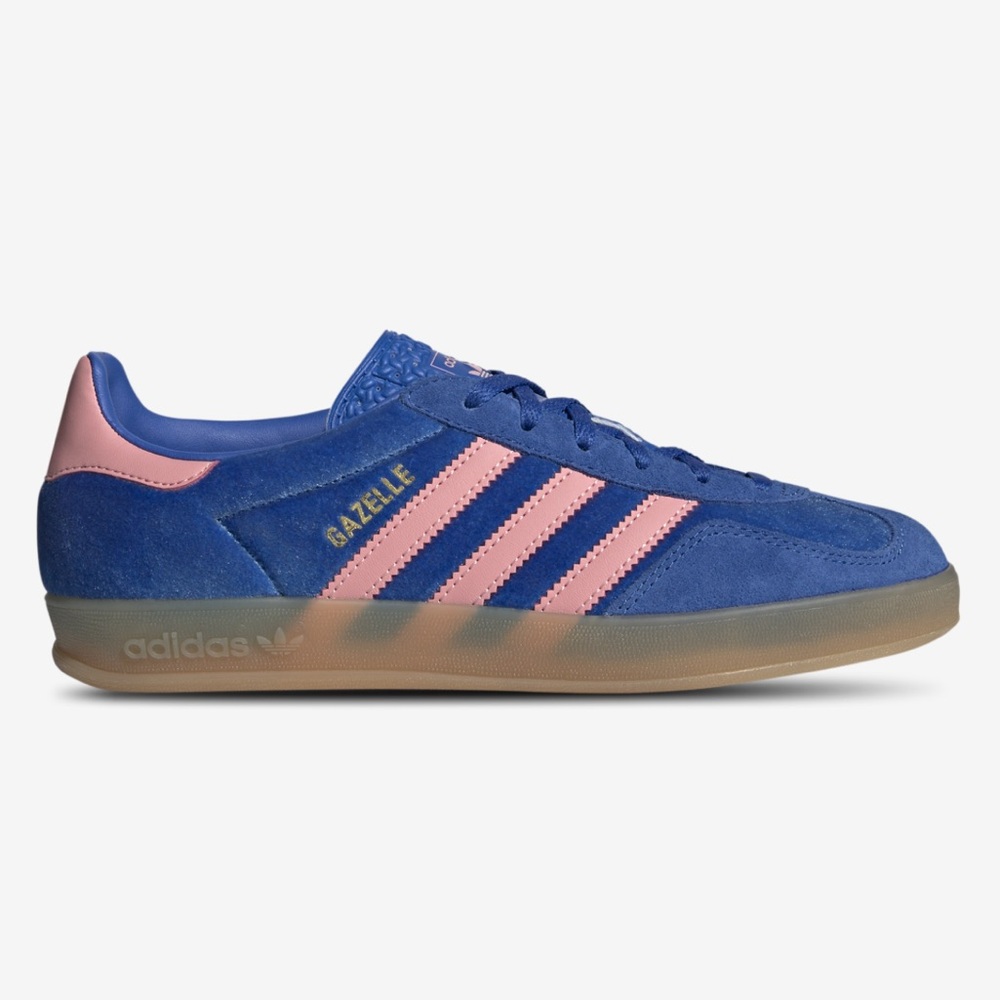 Adidas Gazelle blue and pink